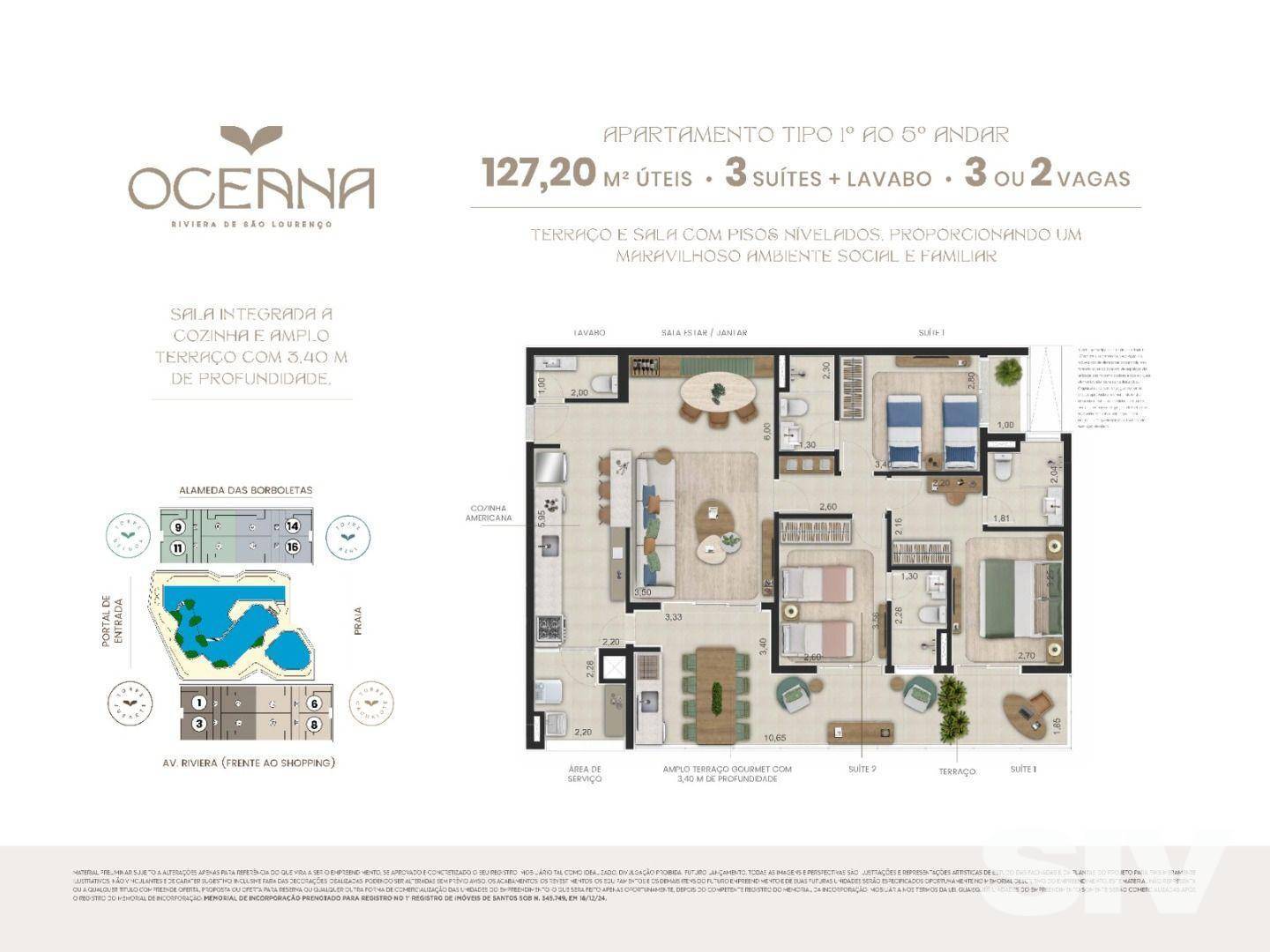 Apartamento com 3 dormitórios à venda, 140 m² por R$ 4.500.000,00 – Riviera Módulo 18 – Bertioga/SP